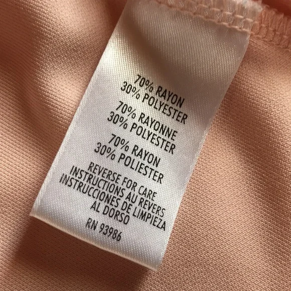 Peach tank, Casual Corner, XL, gently worn. - Picture 4 of 5